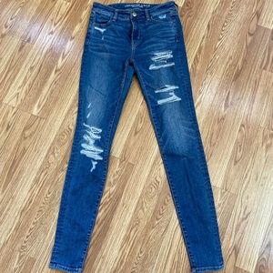 American Eagle distressed skinny jeans
